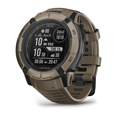 Смарт-годинник Garmin Instinct 2X Solar, Tactical Edition, Coyote Tan (753759319342)