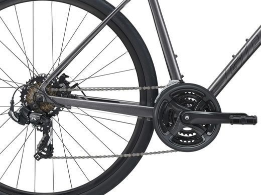 Велосипед міський Giant Escape 3 Disc, 2022, Metallic Black, M (2200118115)