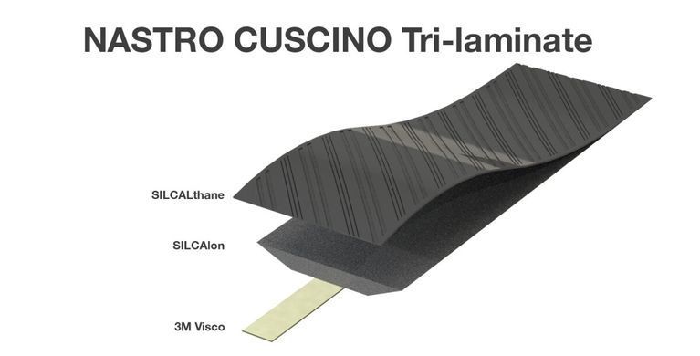 Обмотка керма Silca Nastro Cuscino, Black/Miami, 3.75мм (SLC 850005186144)