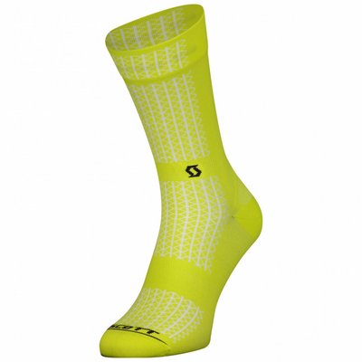 Шкарпетки велосипедні Scott Performance Socks, Sulphur Yellow/Black, M (275238.5083.047)