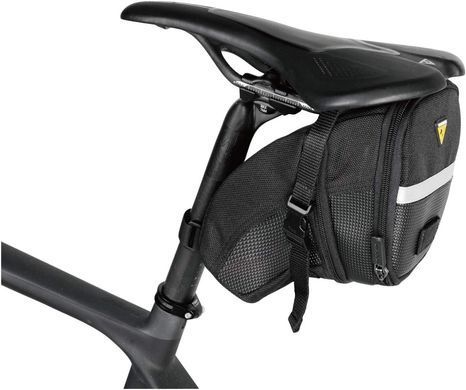 Сумка під сідло Topeak Aero Wedge Pack L/1.48-1.97л 165г, Black (TC2262B)