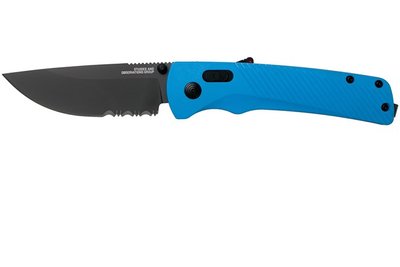 Розкладний ніж SOG Flash AT, Civic Cyan MK3 // Partially Serrated ( SOG 11-18-04-57)