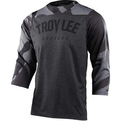 Джерсі чоловіча TLD Ruckus 3/4 Jersey Camber Camo, Black Heather, L (TLD 318888004)