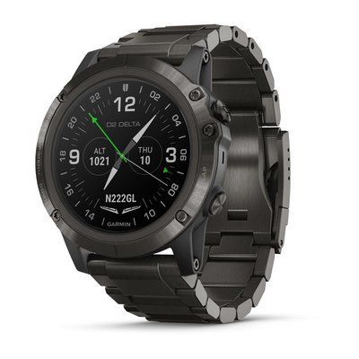 Авіаційний годинник Garmin D2 Delta PX, Carbon Gray DLC Titanium/DLC Titanium (010-01989-31)