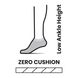 Фото Шкарпетки чоловічі Smartwool Run Zero Cushion Low Ankle Socks, Black, L (SW SW001651.001-L) № 2 из 2