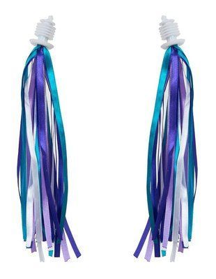 Вітряк прикраса на кермо Green Cycle GCS-551, тканеві смужки, Blue/Violet