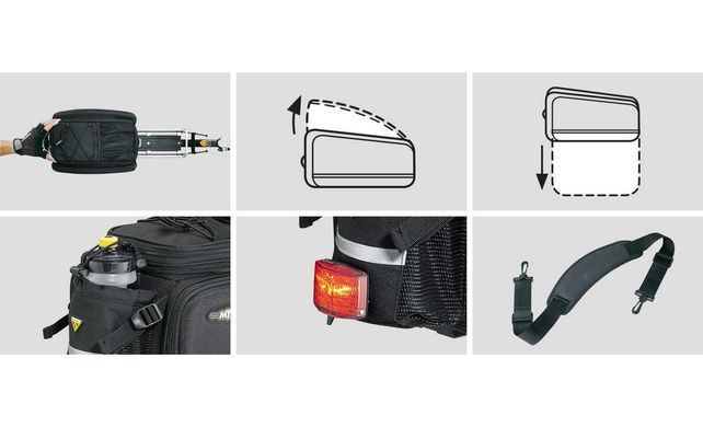 Сумка на багажник Topeak MTX Trunk Bag DXP, 22.6л, Black (TT9635B-BM)