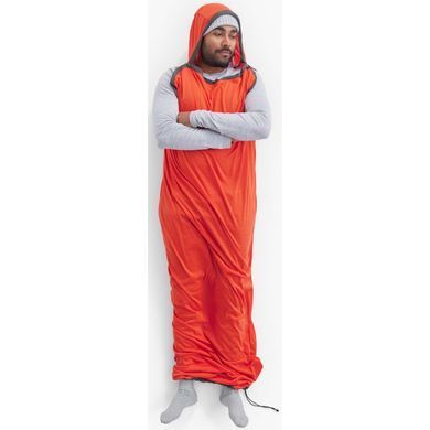Вкладиш в спальник Sea to Summit Reactor Extreme Sleeping Bag Liner, Spicy Orange, Standart, Mummy w/ Drawcord, 198 см (STS ASL031071-190804)