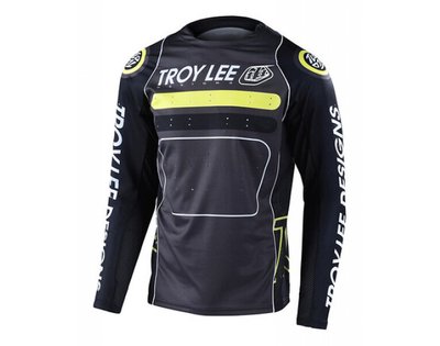 Велоджерсі TLD Sprint Jersey Drop in Black/Green, L (323326014)