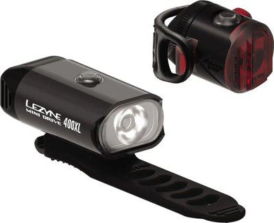Комплект велосвітла Lezyne Mini Drive 400XL / Femto USB Drive Pair, Black, 400/5 lum, Y13 (4712806 002503)