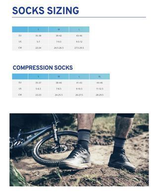Шкарпетки Giant Elevate, Black/Blue, M, 39-42 (820000467)