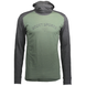 Термофутболка мужская с капюшоном Scott Defined Merino Longsleeve Hoody, Dark grey melange/Frost green, L (283796.7038.008)