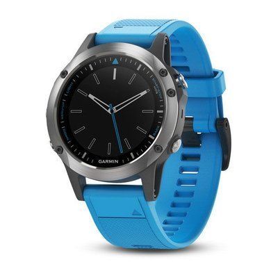 Смарт-годинник Garmin Quatix 5, Silver/Blue (753759178253)
