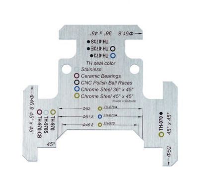 Інструмент FSA HEADTUBE GUIDE, шаблон для підбору рульової колонки 1-1/4" і 1-1/2" (160-9001)