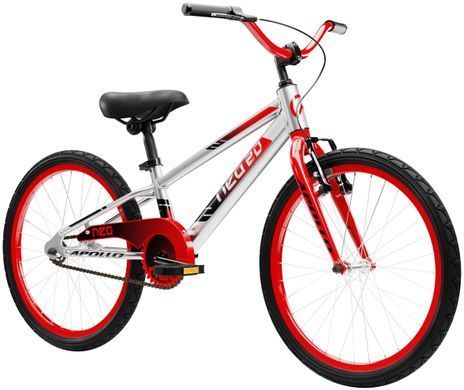 Велосипед дитячий 20" Apollo NEO boys Brushed Alloy / Red / Black Fade (SKD-07-75)