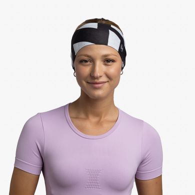 Пов'язка на голову Buff Coolnet UV+ Wide Headband, Aktik Black, One Size (BU 133782.999.10.00)