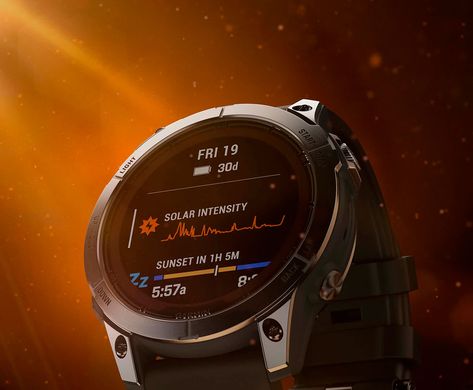 Смарт-годинник Garmin Fenix 7S Pro Solar, Silver/Graphite (753759317591)