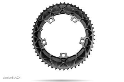 Зірка шатунів absoluteBLACK OVAL130BCD 5h 2X53T чорна (ROV53/130/5BK)