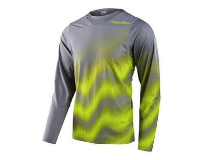 Велоджерсі TLD SKYLINE LS CHILL JERSEY WAVES LT Grey, L (353607004)