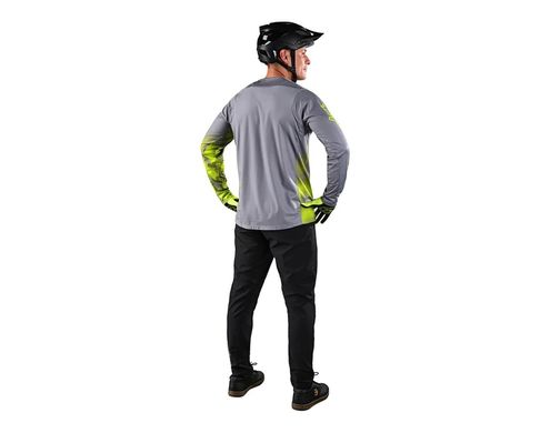 Велоджерсі TLD SKYLINE LS CHILL JERSEY WAVES LT Grey, L (353607004)