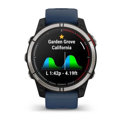 Смарт-годинник Garmin Quatix 7 Sapphire AMOLED, Black/Blue (753759298432)