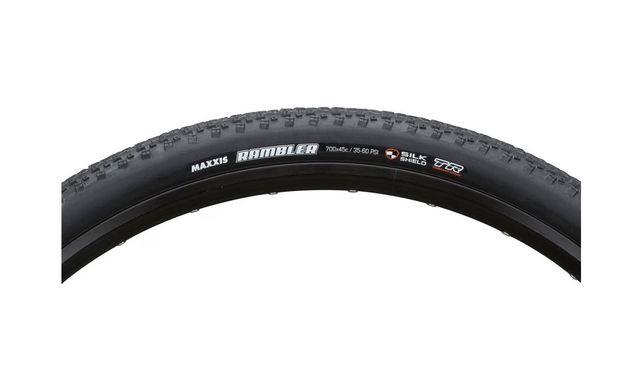 Покришка Maxxis Rambler 700X45C, TPI-60, Foldable, Silkshield/TR, Black (ETB00143100)