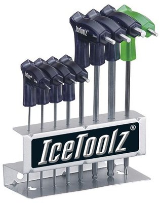Набір ключів ICE TOOLZ 7M85 шестигранників д/майстер. 2x2.5x3x4x5x6x8 мм, з ручками і заокругленим кінцем (7M85)