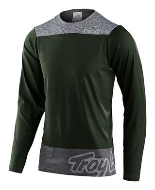 Велоджерсі TLD Skyline LS Chill Jersey London Olive/Grey, M (353789003)