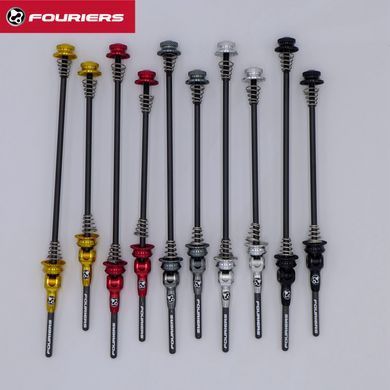 Затиски для коліс Fouriers DX001 шосе карбон, Gold (FRS QR-DX001-004)