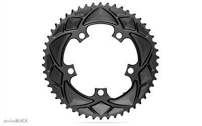 Зірка шатунів absoluteBLACK RD кругла 52T 110x5BCD, 2X сіра (RR52/5GR)