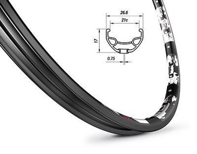 Обід Mach1 KARMA DISC 27,5" 32 отв. для диск. торм, чорний, AV, 490g (370633)