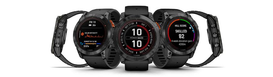 Смарт-годинник Garmin Fenix 7 Pro Solar, Slate Gray/Black (753759317713)