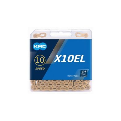 Ланцюг KMC X10EL TI-N, 114 ланок, Gold (KMC X10EL)