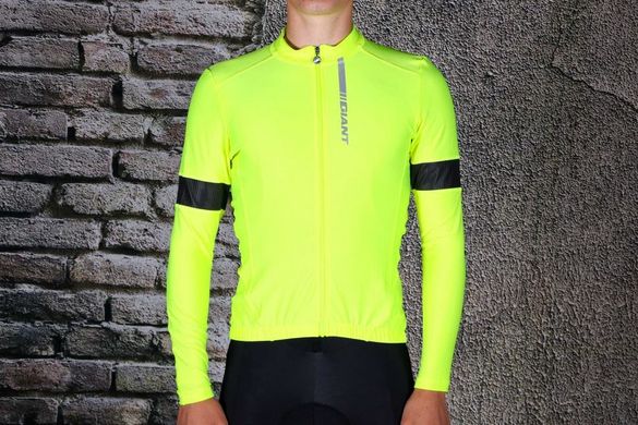 Велоджерсі чоловіче з довгим рукавом Giant Illume Mid-Thermal, Yellow, XS/S (850003855)