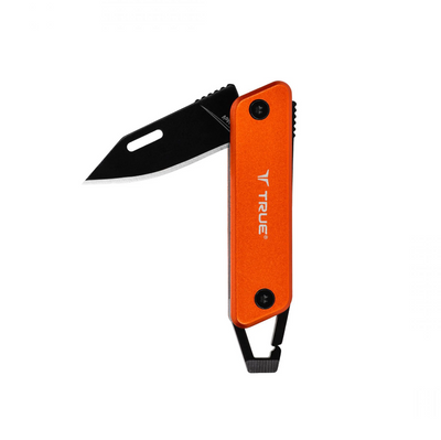 Розкладний туристичний ніж True Utility Modern Keychain Knife, Orange/Natralock (TR TU7061N)
