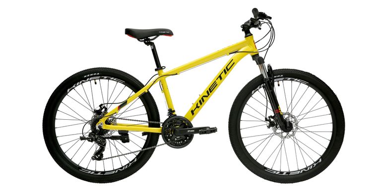 Велосипед детский горный Kinetic 26" PROFI 15", Yellow, S (23-009)