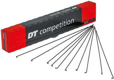 Спиця вигнута DT Swiss Competition Race Standard, 2.0/1.6/2.0мм x 280мм, Black, 1шт (DTSV SCR020280S0100)