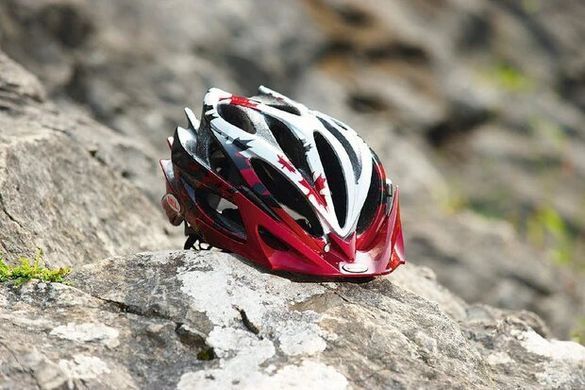 Велошолом жіночий Bell Sweep XC, red/silver, М 55-59 см (2007604)