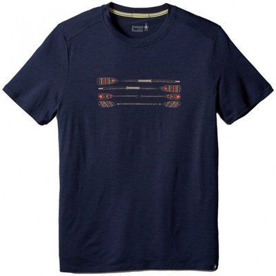 Футболка чоловіча Smartwool Merino 150 Paddles and Oars Tee Deep Navy, р. L (SW 16047.092-L)