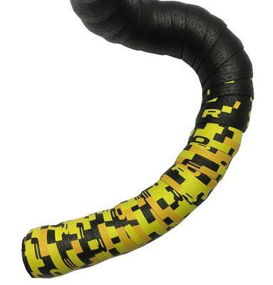 Обмотка керма Fouriers Gradient 3.0мм поліуретан заглушки з/болт, Black/Yellow (BP-S005-DC30-1-15)