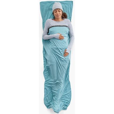 Вкладыш в спальник Sea to Summit Comfort Blend Sleeping Bag Liner, Rectangular w/ Pillow Sleeve, Aqua Sea Blue (STS ASL032071-250201)