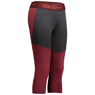 Термоштани жіночі Scott W Defined Merino Pants, Dark grey melange/Ochre red, L (277794.7051.008)