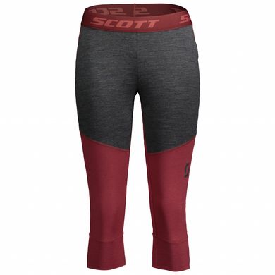 Термоштани жіночі Scott W Defined Merino Pants, Dark grey melange/Ochre red, L (277794.7051.008)