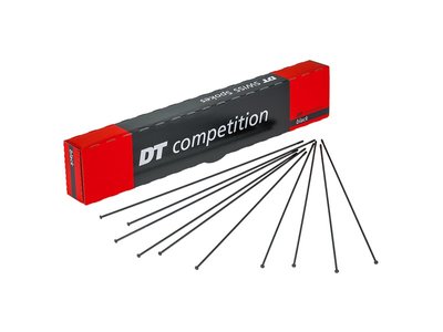 Спиця пряма DT Swiss Competition Race Straight Pull, 2.0/1.6/2.0мм x 300мм, Black, 1шт (DTSW SCRS20300S0100)