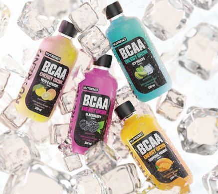 Енергетичний напій Nutrend BCAA Energy Drink 330 мл, Юзу/Абрикос (NRD DS-2377)