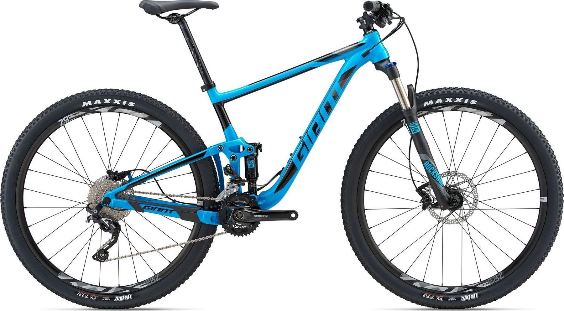 Велосипед гірський двопідвіс Giant Anthem 29 3 blue 2018 M (GNT
