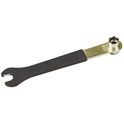 Ключ педальний 15 мм, ключ торцевий 14x15 мм для кареткових фіксувальних болтів, Cr-Mo сталь, Ice Toolz 3400 (3400)