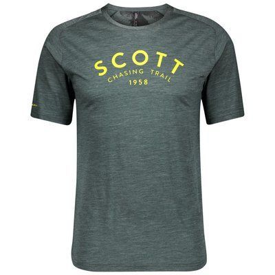 Велоджерсі з коротким рукавом SCOTT TRAIL FLOW MERINO, темно-зелена, р. L (280344.6867.008)