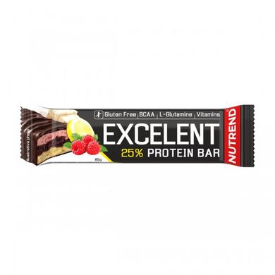 Протеїновий батончик Nutrend Excelent Protein Bar 85г, Лимон+сир+малина з журавлиною (NRD 2538)