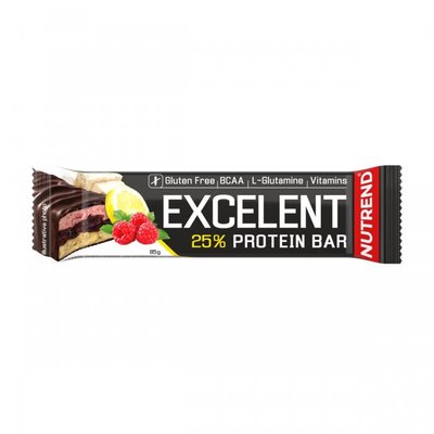 Протеїновий батончик Nutrend Excelent Protein Bar 85г, Лимон+сир+малина з журавлиною (NRD 2538)